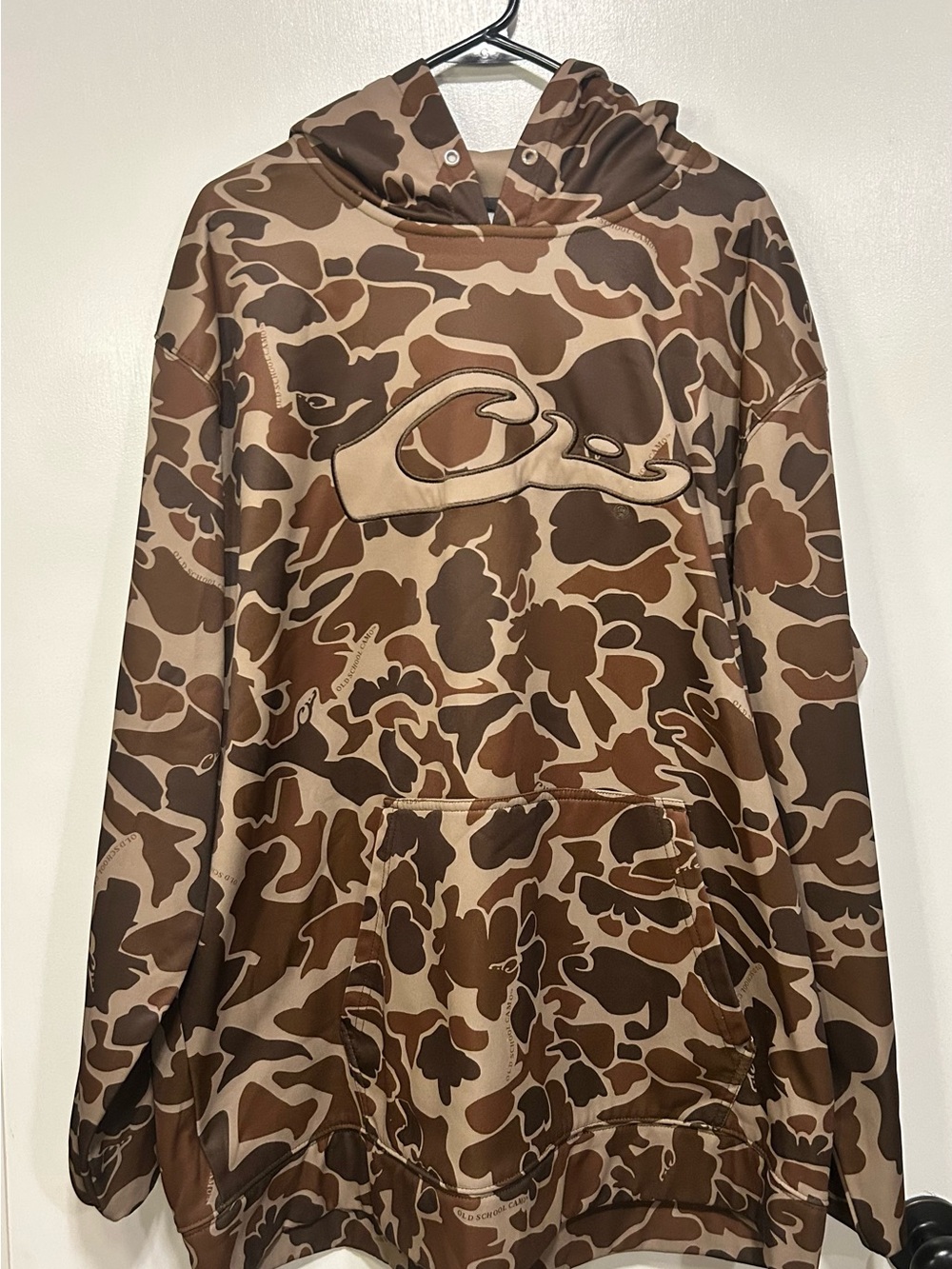 Drake Brown and Tan Camo Pullover Hoodie